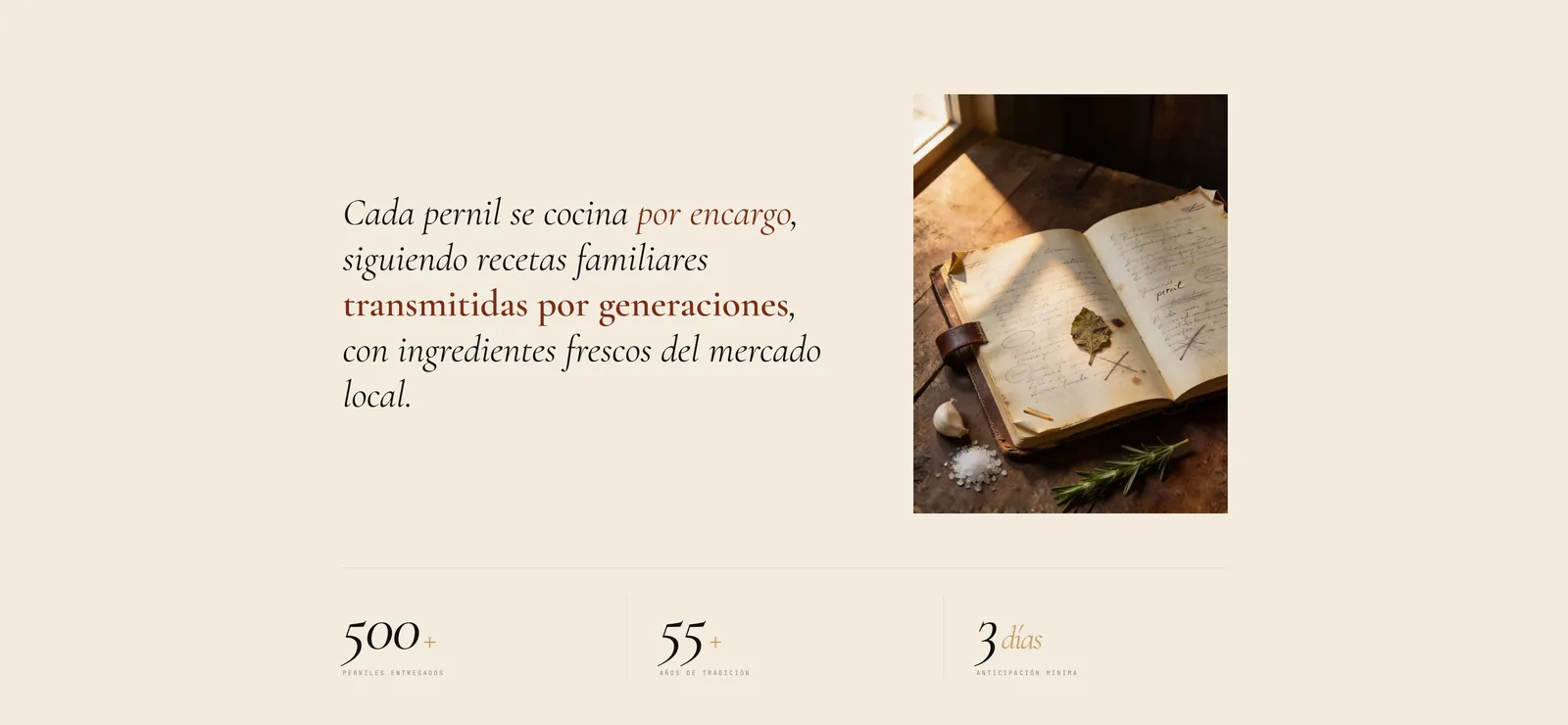 Jamón Casero — the family recipe book